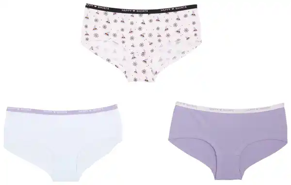 Bild 2 von HAPPY SHORTS Mädchen-Hipster, 3-St.-Packg.