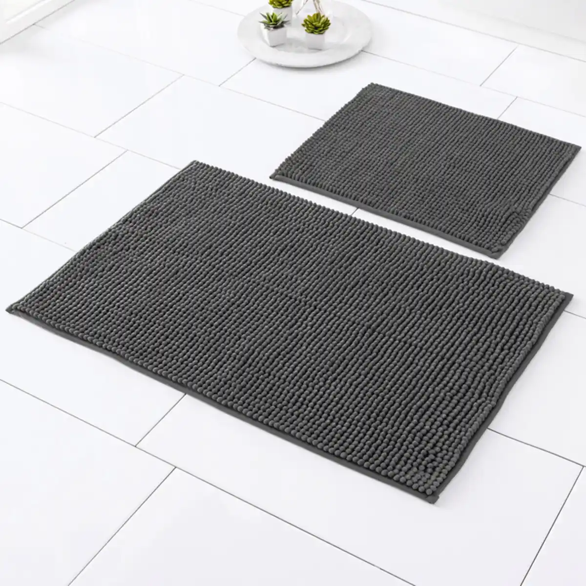 Bild 2 von Santosini XXL-Chenille-Badteppich oder Badteppich-Set 2tlg.