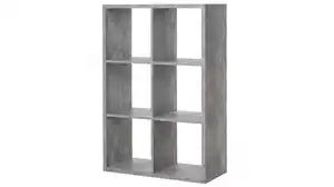 Standregal Betonoptik 73 x 107 cm - 6 Fächer - MAX