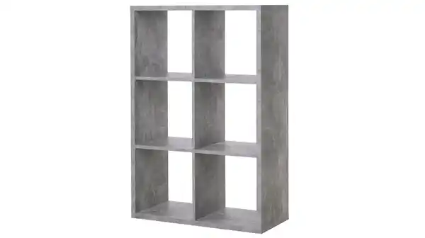 Bild 1 von Standregal Betonoptik 73 x 107 cm - 6 Fächer - MAX
