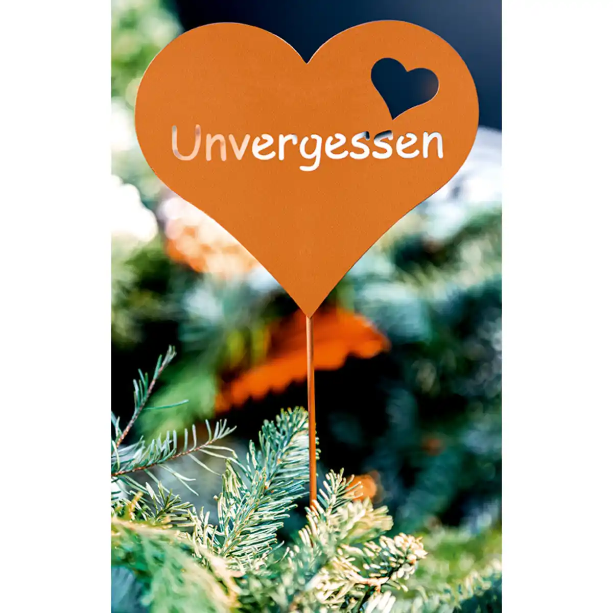 Bild 2 von Giardessa Edelrost-/ Edelstahloptik-Grabstecker