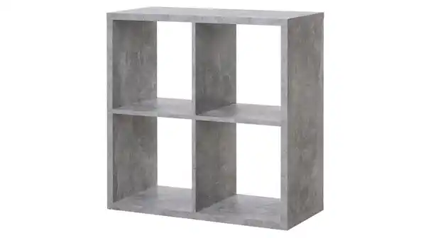 Bild 1 von Standregal Betonoptik 73 x 73 cm - 4 Fächer - MAX