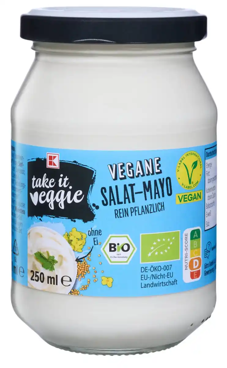Bild 1 von K-TAKE IT VEGGIE Bio-Salat-Mayo, 250-ml-Glas