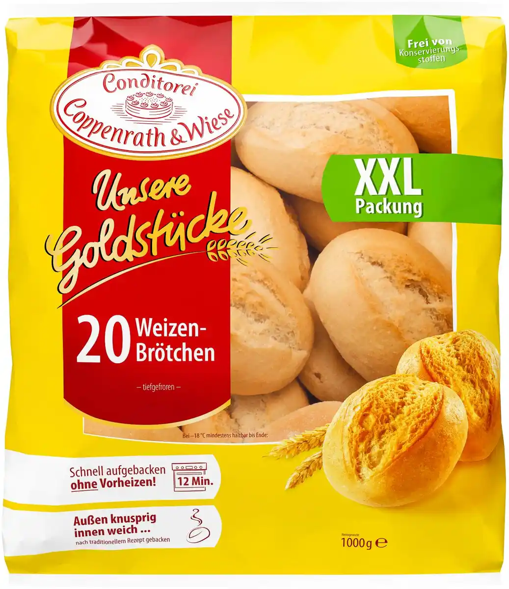 Bild 1 von COPPENRATH & WIESE Weizen-Brötchen, 20 St. = 1-kg-Beutel
