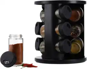 SPICE&SOUL® Drehbares Gewürzregal, 10-teilig