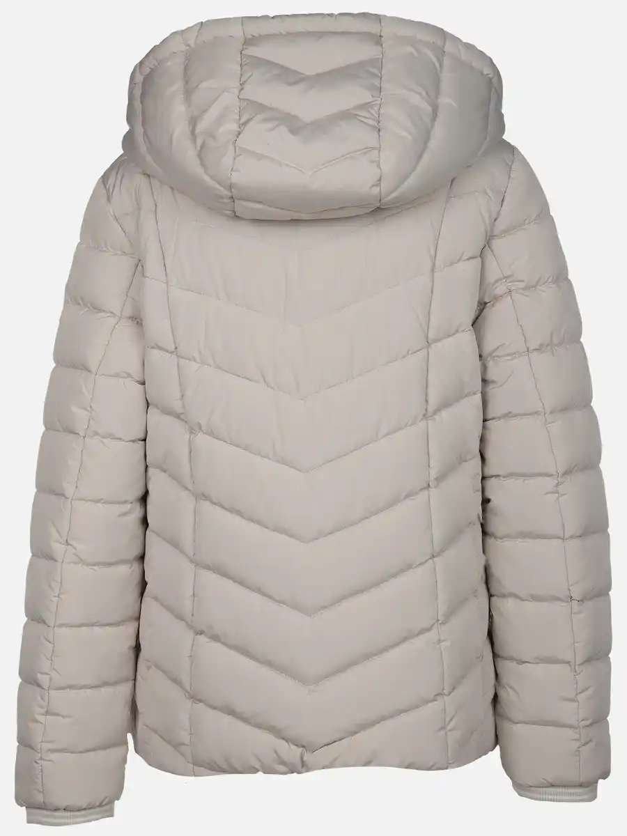 Bild 2 von Damen Steppjacke mit abnehmbarer Kapuze Beige