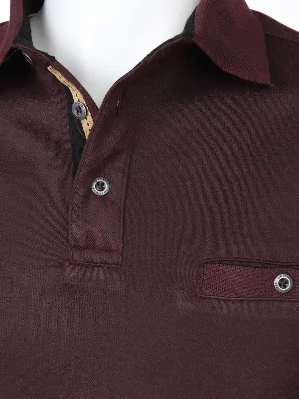 Bild 3 von Herren Poloshirt mit Brusttasche Rot