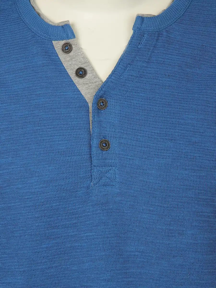 Bild 3 von Herren Henleyshirt Blau