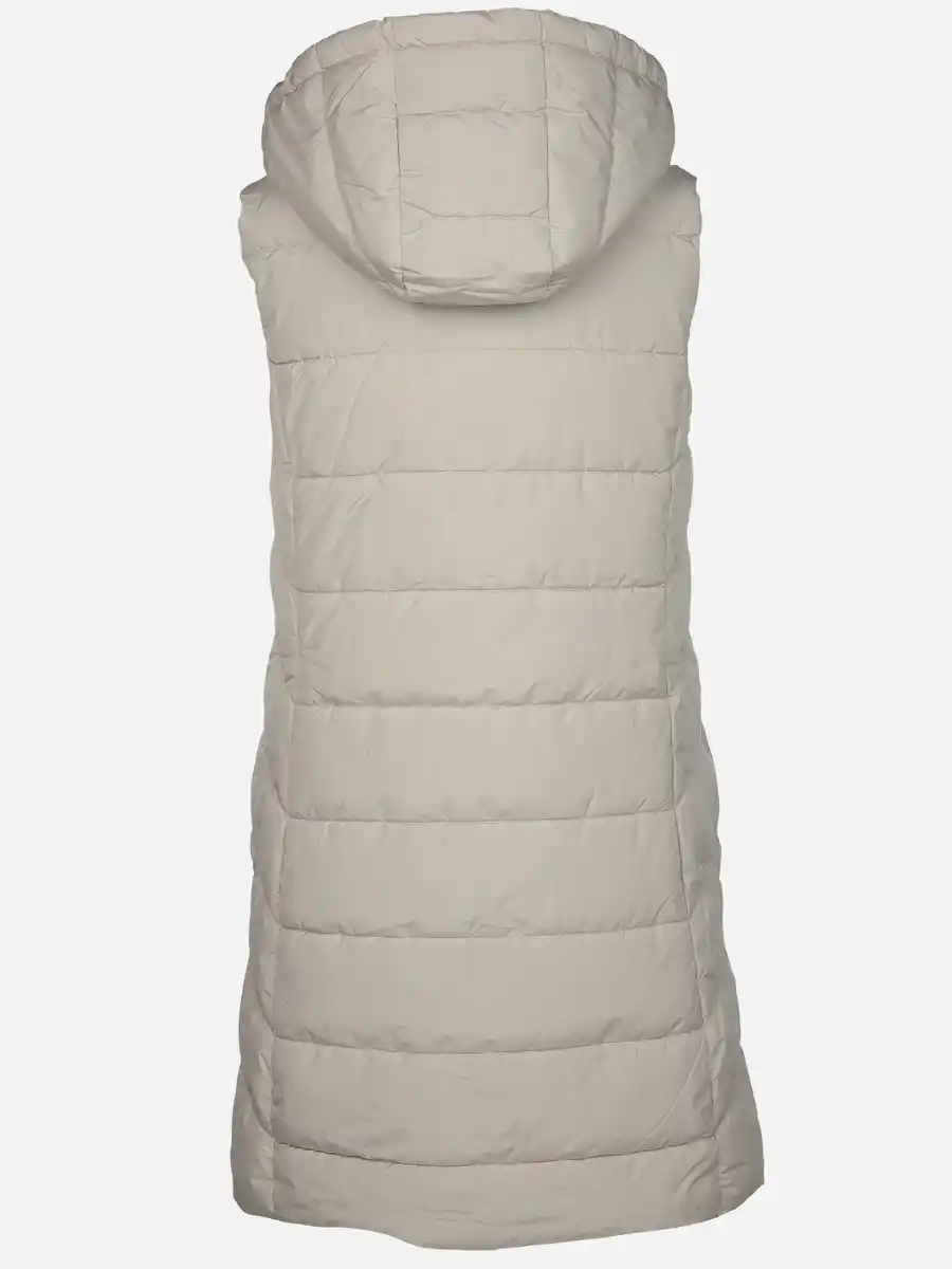 Bild 2 von Damen Steppweste in langer Form Beige