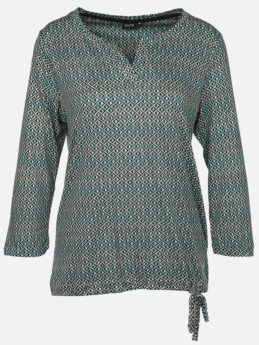 Bild 1 von Damen Shirt mit Alloverprint Blau