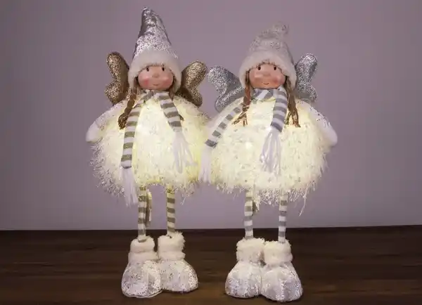 Bild 1 von Weihnachtsengel stehend mit LED-Bauch Warmweiß