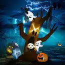 Bild 2 von HOMCOM 240 cm Aufblasbarer Geisterbaum Halloween-Dekoration mit LED Beleuchtung
