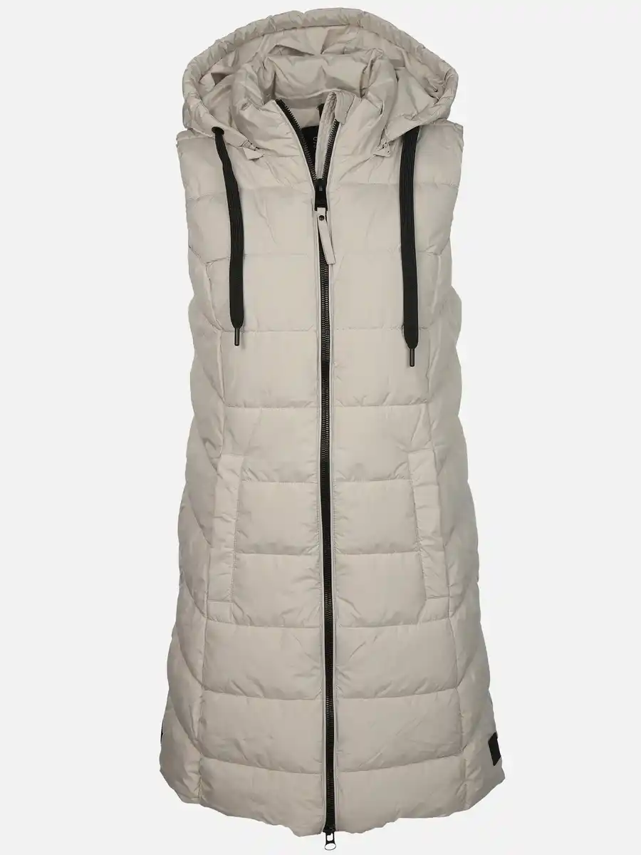Bild 1 von Damen Steppweste in langer Form Beige