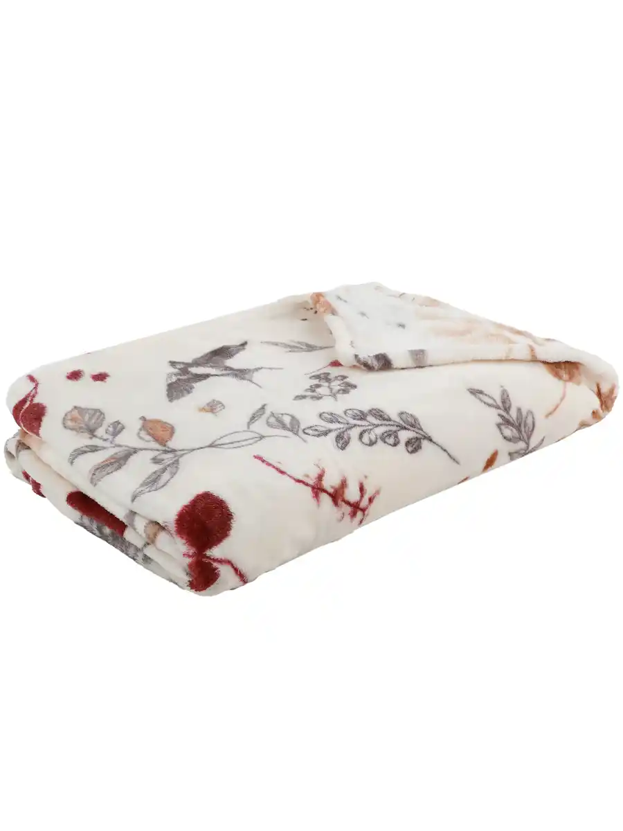 Bild 1 von Wohndecke mit schönem Motiv, 160x200cm Weiß