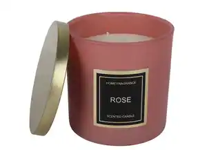 Duftkerze im Glas mit Deckel