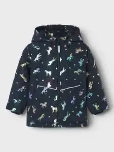 Mädchen Outdoorjacke Marine