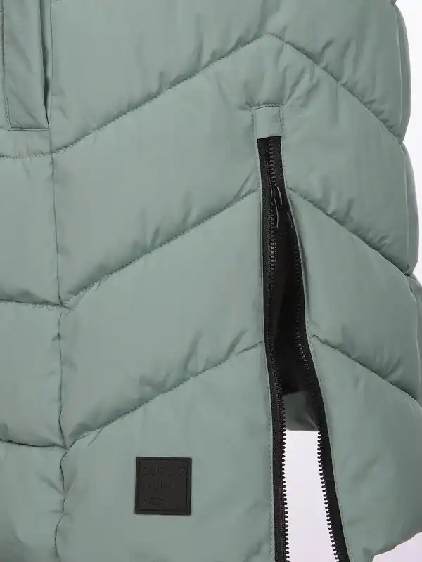 Bild 3 von Damen Steppweste in langer Form Blau