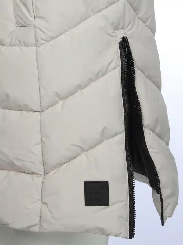 Bild 3 von Damen Steppweste in langer Form Beige