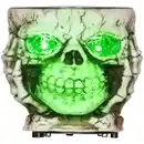 Bild 1 von HOMCOM Halloween Skelett-Utensilien Leuchtende Augen Furchteinflößender Klang