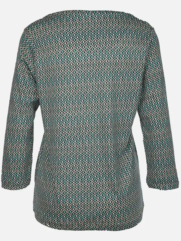 Bild 2 von Damen Shirt mit Alloverprint Blau