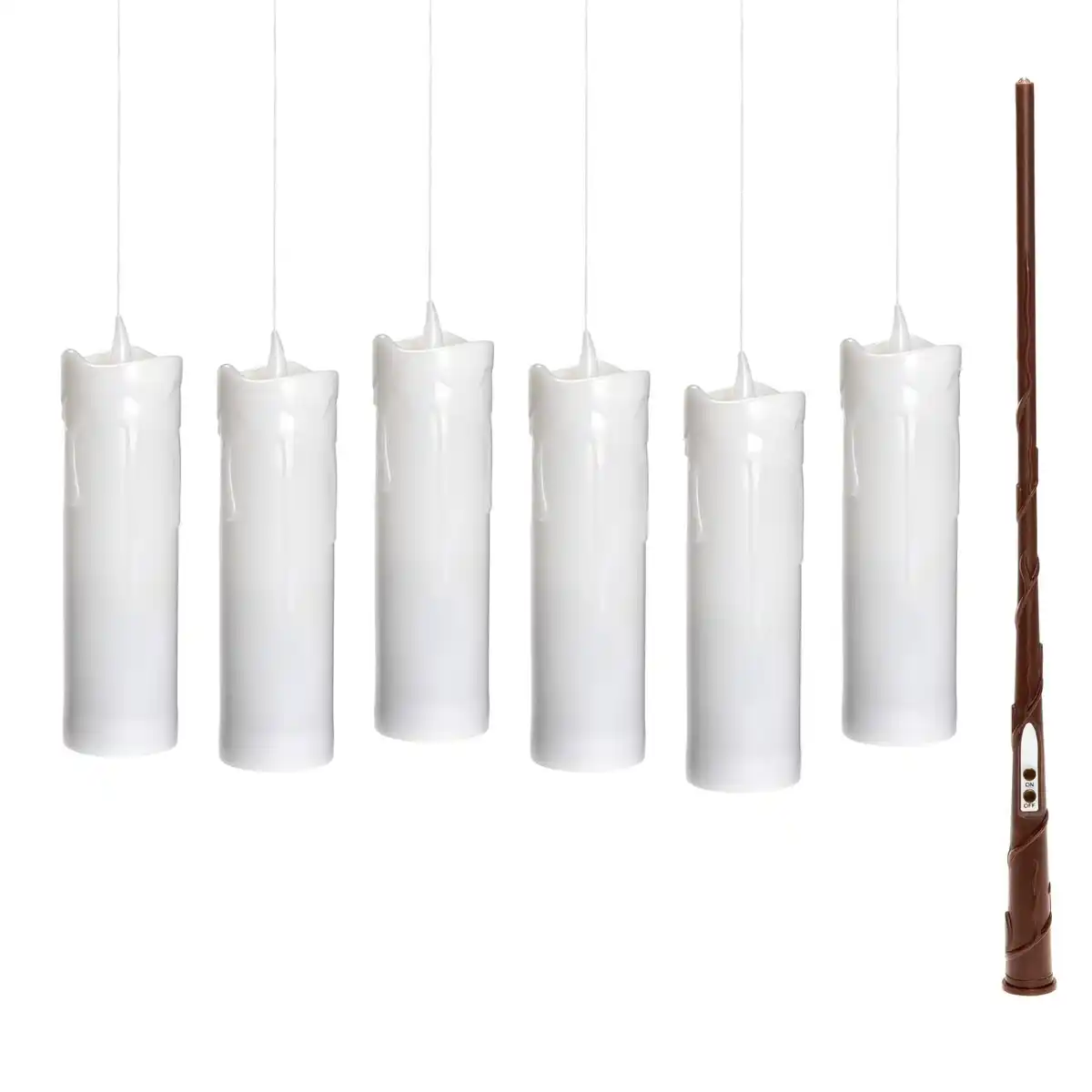 Bild 1 von Schwebende LED-Stumpenkerze 6tlg.