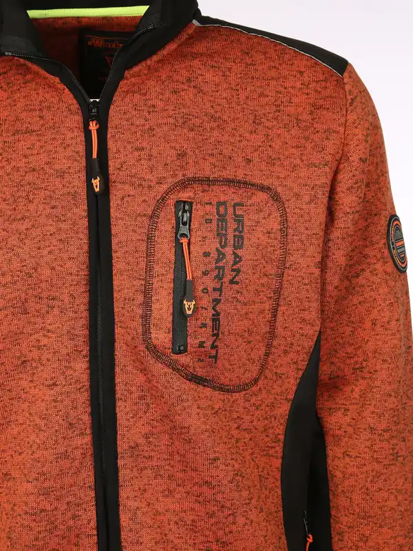 Bild 3 von Herren Fleecejacke Orange