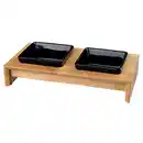 Bild 1 von Trixie Napf-Set Keramik/Holz 2 x 0,2 l