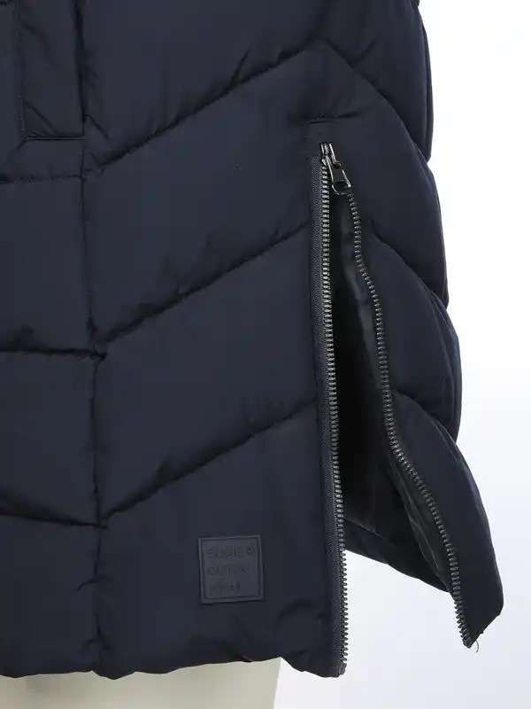 Bild 3 von Damen Steppweste in langer Form Marine