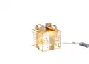 Bild 1 von Weihnachtsdeko Draht-Geschenk mit 10 LEDs 15x15x17cm