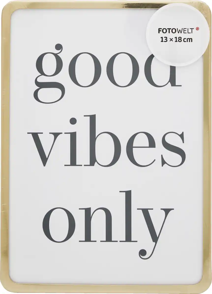 Bild 1 von IDEENWELT Metallrahmen gold abgerundet