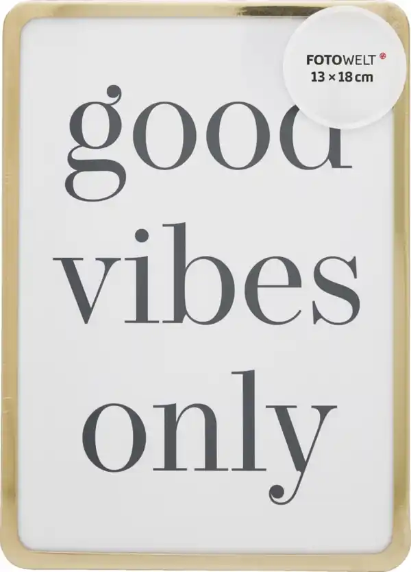 Bild 1 von IDEENWELT Metallrahmen gold abgerundet