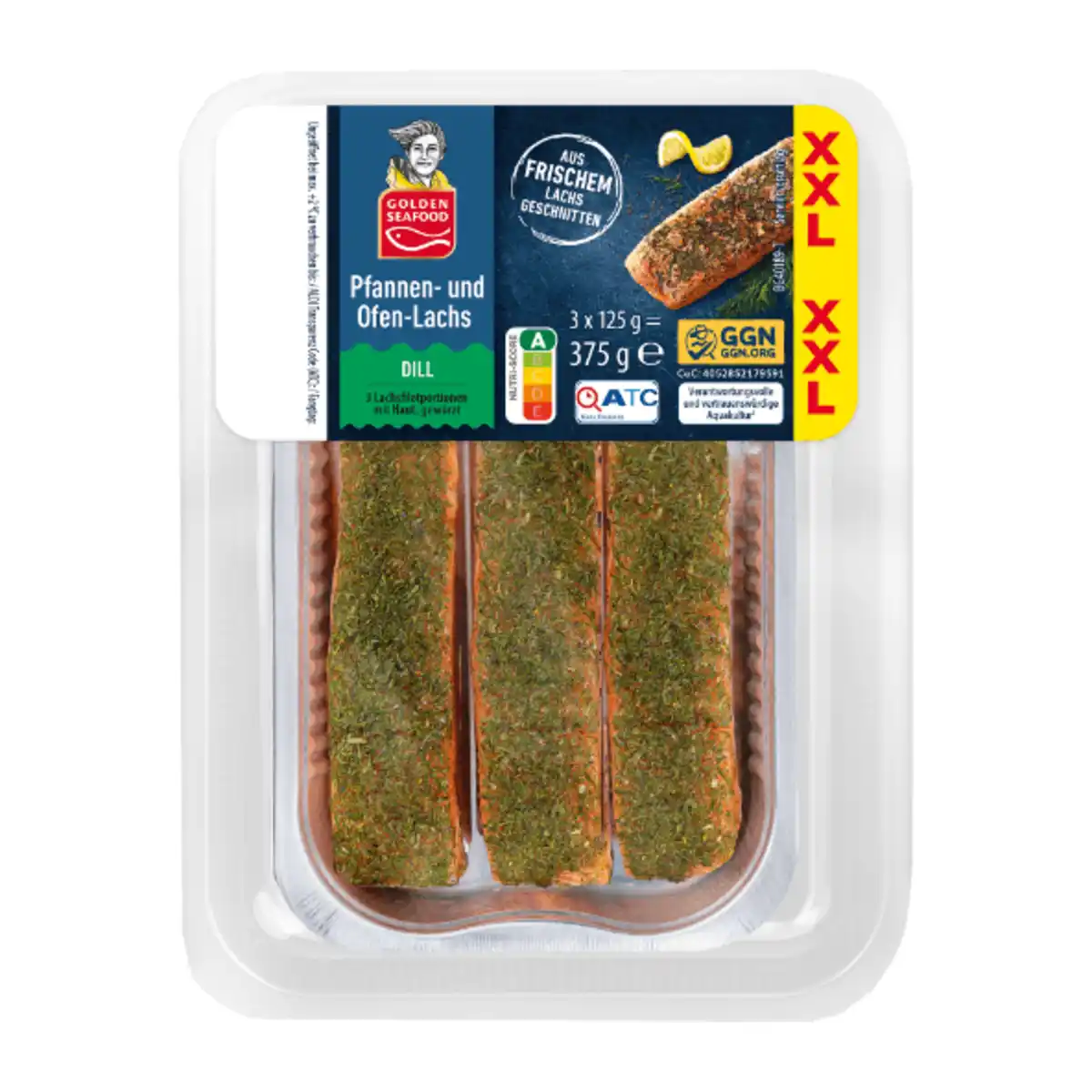 Bild 2 von GOLDEN SEAFOOD Pfannen- und Ofen-Lachs XXL 375g