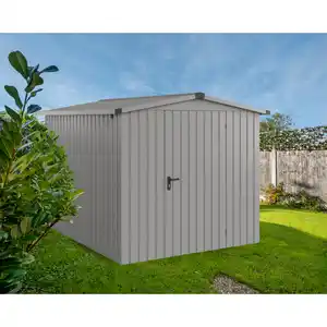 EcoStar Gerätehaus 'Euroline ESD6 Trend-Sk' graualuminium 237 x 277 x 203 cm, Einzeltür