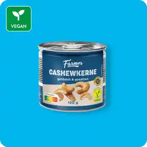 FARMER Cashewkerne, Pikant gewürzt oder geröstet & gesalzen