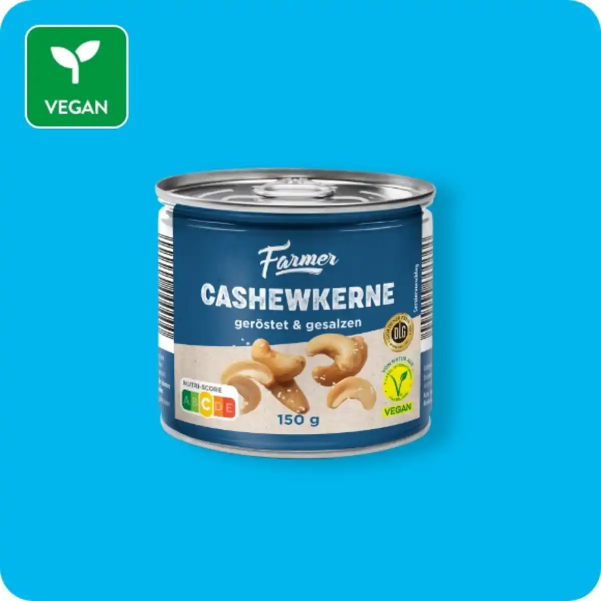 Bild 1 von FARMER Cashewkerne, Pikant gewürzt oder geröstet & gesalzen