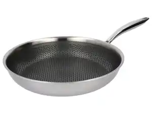 SILVERCREST® Premium-Edelstahlpfanne, sehr kratz- und abriebfest, Ø 28 cm