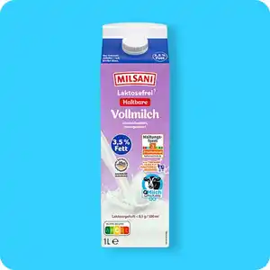 MILSANI Laktosefreie H-Milch⁴, 3,5%