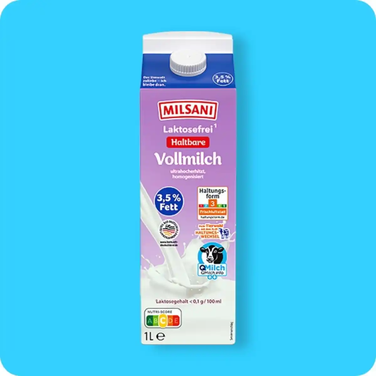 Bild 1 von MILSANI Laktosefreie H-Milch⁴, 3,5%