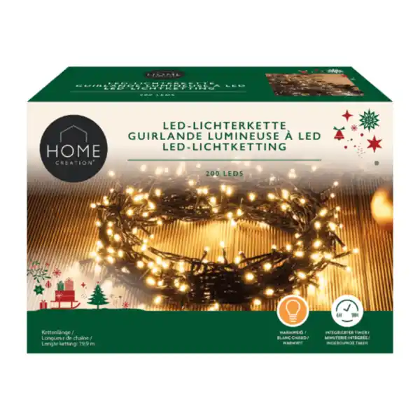Bild 2 von HOME CREATION LED-Lichterkette 200