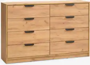 Kommode JENSLEV 4+4 Schubladen wildeiche natur