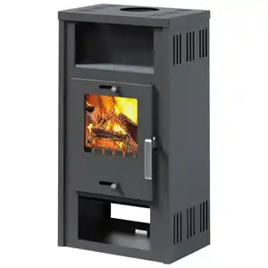 accente Kaminofen »Europa«, grau, Stahlblech, 7,2 kW