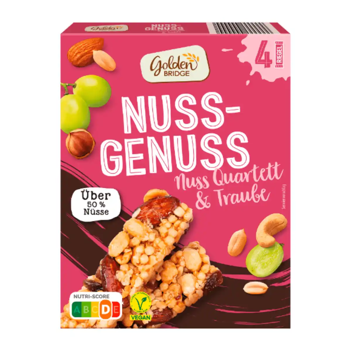 Bild 4 von GOLDEN BRIDGE Nussriegel 160g