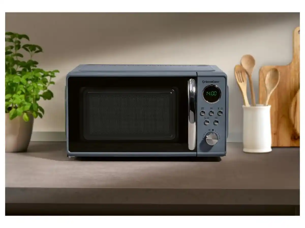 Bild 3 von SILVERCREST® Mikrowelle »SMWC 700 D1«, im Retro-Design, anthrazit