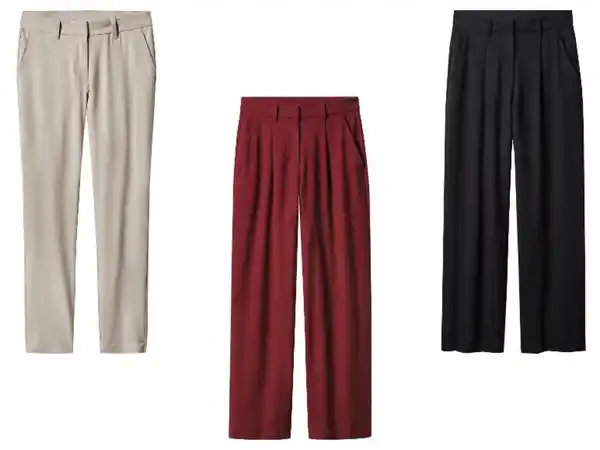 Bild 1 von esmara® Damen Palazzo-Hose / Stoffhose