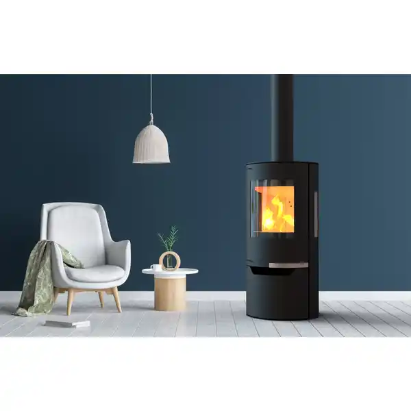 Bild 4 von THERMIA Kaminofen »Lübeck«, schwarz, Stahl, 6 kW