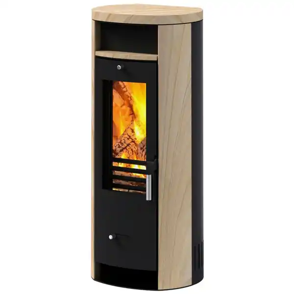 Bild 1 von accente Kaminofen »Slimline«, schwarz, Sandstein, 5 kW