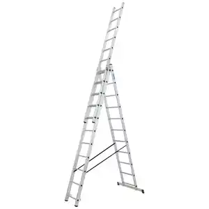KRAUSE Vielzweckleiter »CORDA«, 33 Sprossen, Aluminium