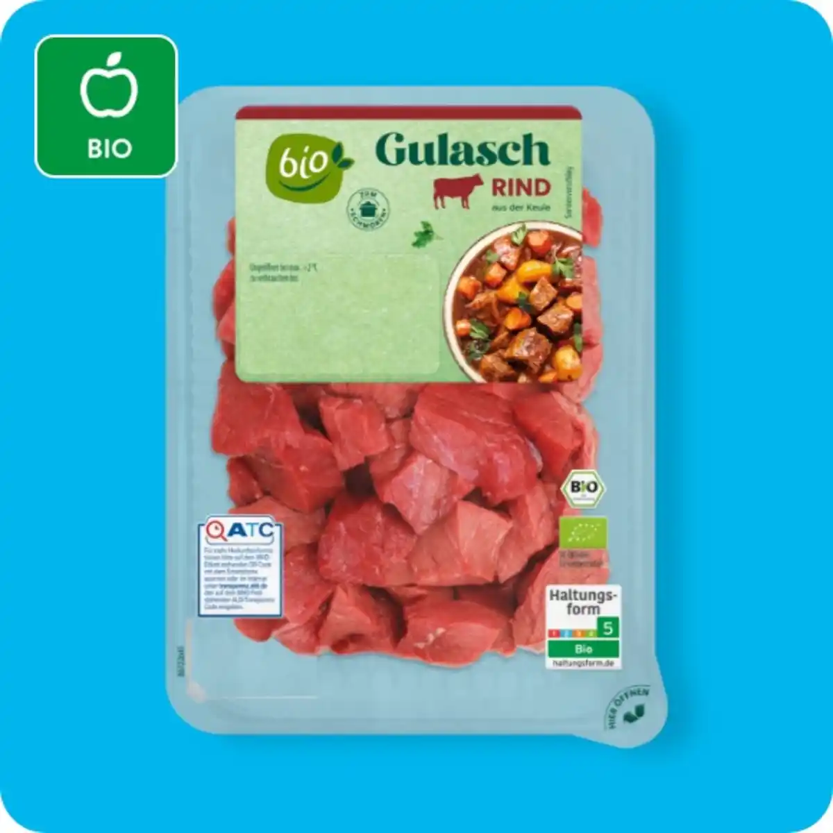Bild 1 von BIO Bio-Gulasch, Vom Rind