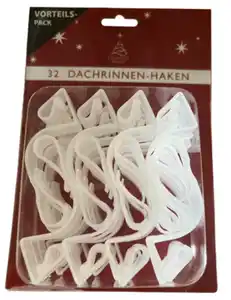 Dachrinnenhaken für Lichterketten 32er Pack
