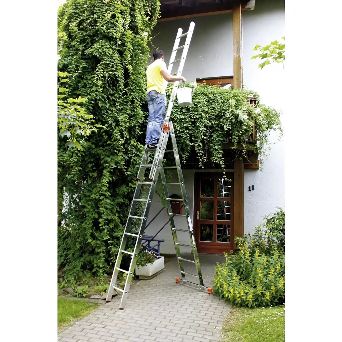 Bild 4 von KRAUSE Vielzweckleiter »MONTO Tribilo«, 30 Sprossen, Aluminium